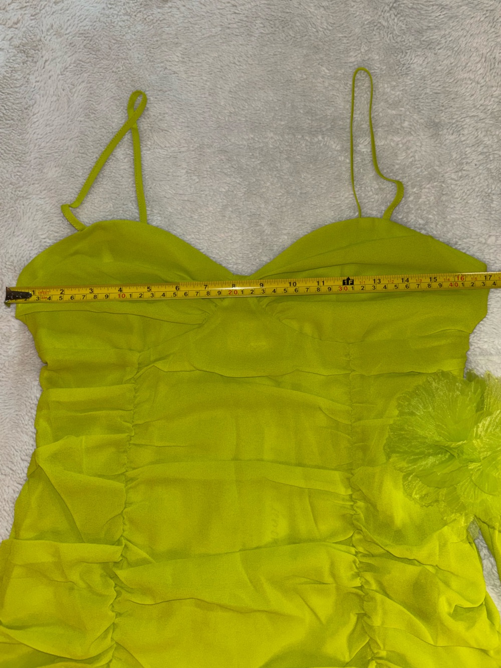 For Love and Lemons Lorlai Ruched Spaghetti Strap Mini Dress with Draping Accent - Picture 6 of 8